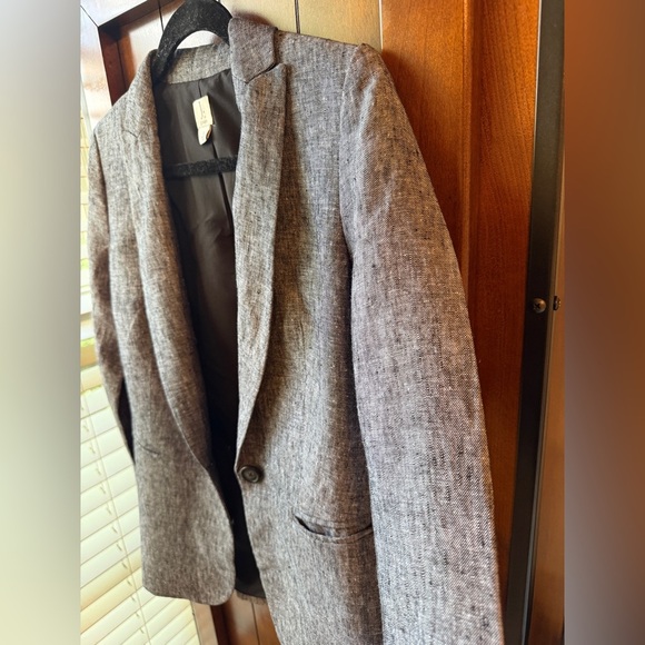 J CREW One-button linen blazer SIZE: 2 - Picture 4 of 11